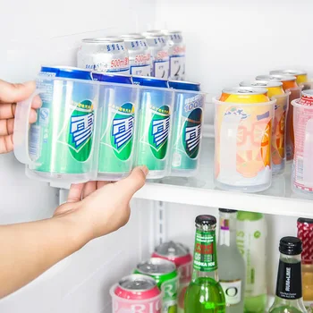 Преносим Хладилник Кутия За Съхранение На Кухненски Хладилник Cola Напитки Банки Компактна Кутия За Съхранение