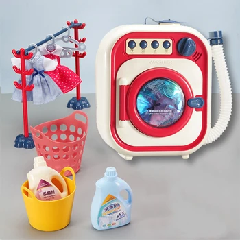 Детска барабанная перална машина, играчка комплект YY6011 моделиране ранно образование многофункционална играчка на въртящата се вода